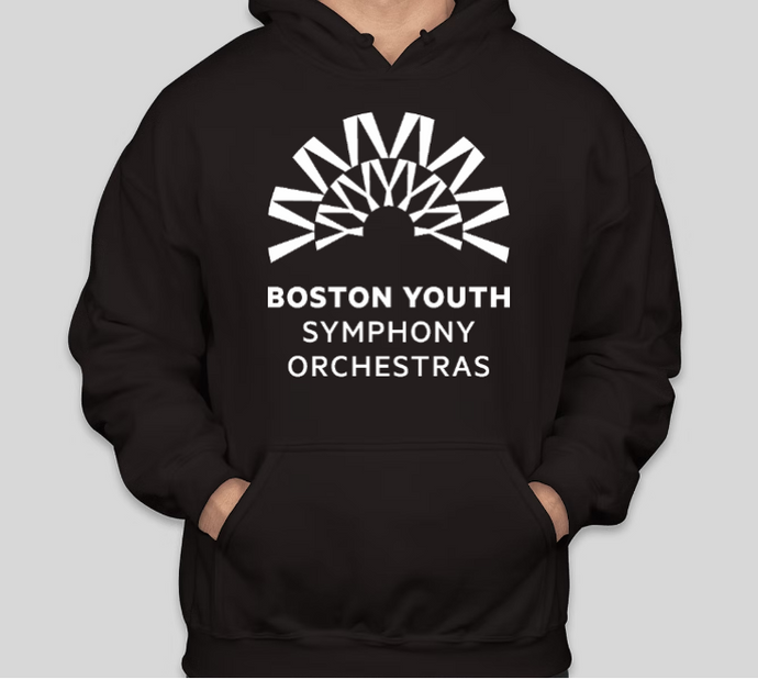 BYSO Black Pullover Hooded Sweatshirt- Youth and Adult Sizes