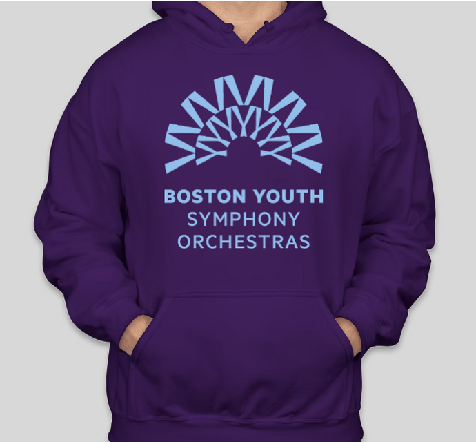 BYSO Purple Pullover Hooded Sweatshirt-Youth and Adult Sizes